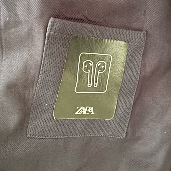 Zara womans blue plaid blazer Size 38 - Picture 7 of 9